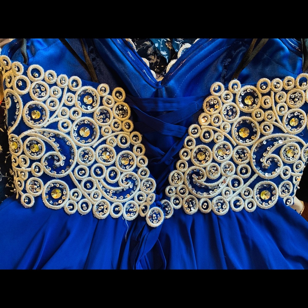 Navy blue cocktail dress - Picture 4 of 8